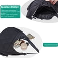 thumbnail image 4 of JANKS Small Puffer Crescent Shoulder Bag for Women, Nylon Quilted Puffy Crossbody Purse, Cute Hobo Shoulder Handbags （Black), 4 of 9