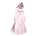 thumbnail image 2 of Robe Décontractée pour Femmes Col Cœur Manches Longues Gothique Élégante Robe Longue Fluide pour Grande Taille, 2 of 6