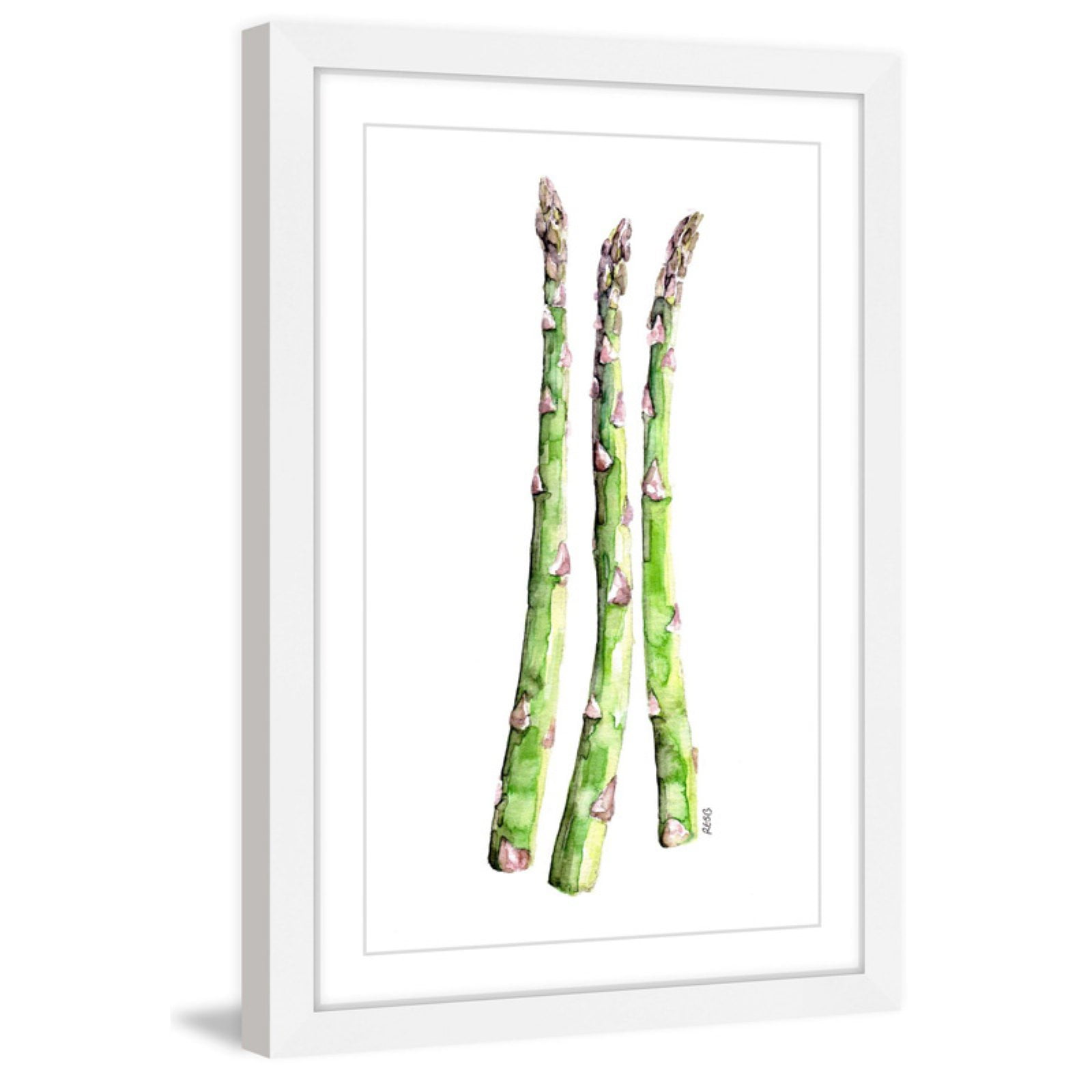 Marmont Hill "Asparagus Stalks" by Rachel Byler Framed Painting Print
