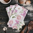thumbnail image 4 of Flowers Butterfly Pink Microfiber Towel Absorbent Kitchen Cleaning Cloth Dish Towel Household Cleaning Towel, 4 of 7