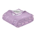 thumbnail image 3 of 70x55 Inches Glow in The Dark Blanket Cozy Throw Camping Blankets for Home and Outdoor Use Cute Pastel Ghost and Bows, 3 of 8