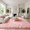 Pink, variant on LUOVEN Soft Fluffy Shag Area Rug, 9*12 Indoor Plush Carpet for Living Room Bedroom Home Decor, White