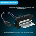 thumbnail image 2 of Nilight AC Blower Motor Resistor Blower Control Module Fit for Chevy Silverado 1500, GMC Envoy, Cadillac Escalade 2003 2004 2005 2006 2007 Replace 15-80567 89018778 52495874 4P1516, 2 of 7