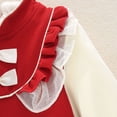 thumbnail image 5 of Cathalem Robe Mignonne pour Petites Filles Robe Évasée Décontractée pour Enfants, Rouge 10, 5 of 5