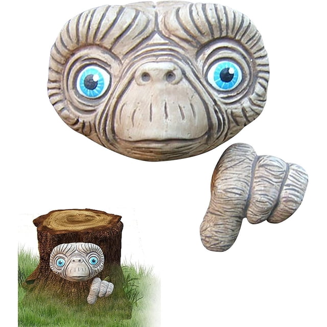 Decoración de Jardín MACHAO Alienígena Artesanal con Cara de Árbol