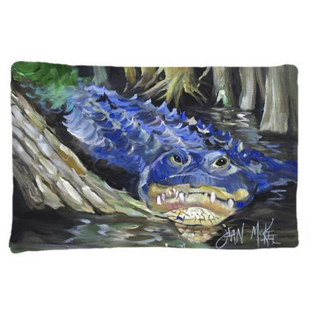 Carolines Treasures JMK1135PILLOWCASE Blue Alligator Fabric Standard Pillowcase