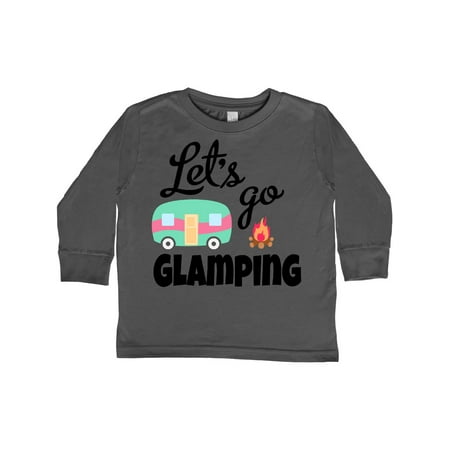 

Inktastic Lets Go Glamping with Camper Vector Gift Toddler Boy or Toddler Girl Long Sleeve T-Shirt