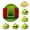 D, variant on Halloween Spooky Glitter Dumpling Squishy Toys, Ghost Dumplings Stress Balls for Adults Fidget Toys with Steamer, Cute Halloween Decor Ghost Bao Bun Squishes for Anxiety Relief, Orange