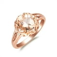 thumbnail image 4 of Gin & Grace 10KT RG Genuine Morganite and Diamond accent Ring., 4 of 6