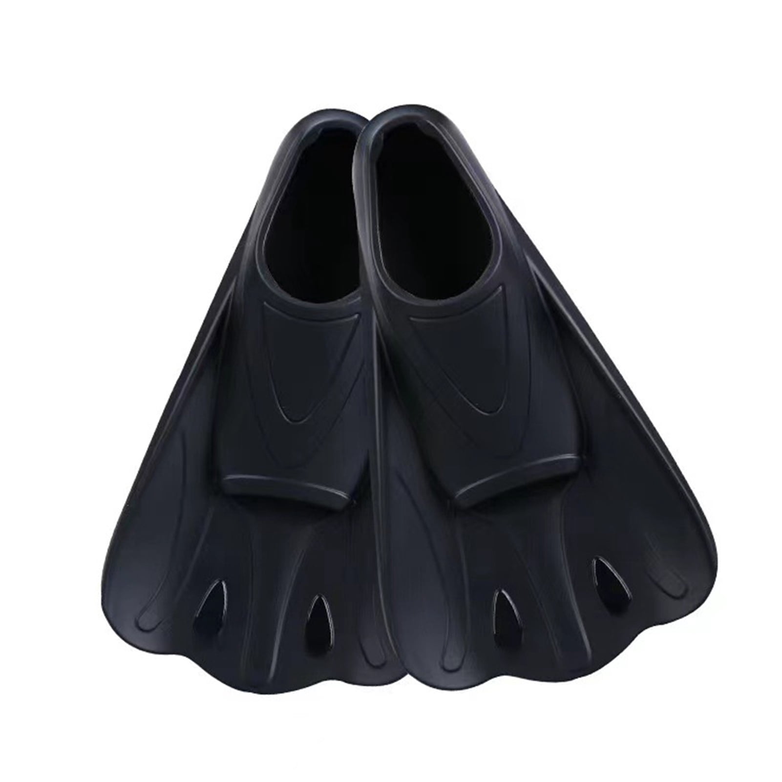 opvise 1 Pair Swim Fins Comfortable Non-slip Ergonomics Professional Auxiliary Training Swimming Flippers Macaroon 2XS