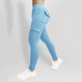 thumbnail image 4 of Women's Yoga Wide Waistband Pants - Multiple Pockets, Nylon/Spandex, Active/Casual, XS-XL, 4 of 8