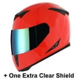thumbnail image 2 of 1Storm Motorcycle Full Face Helmet Street Bike Skull King HJK311 + One Extra Clear Shield; Glossy Red, 2 of 7