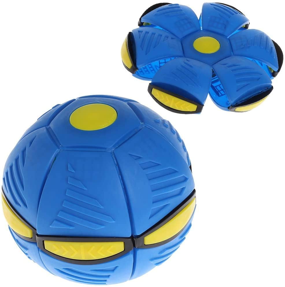 Magic Flying UFO Flat Throw Disc Ball Deformable Flying Saucer Ball Outdoor Toys 