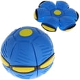 thumbnail image 1 of Magic UFO Ball Deformed Flying Saucer Ball Vent Ball Frisbee Deformed Ball Juguetes para padres e hijos Juegos de playa Deportes al aire libre Regalo (Azul) oso de fresa  Producto electrónico, 1 of 6
