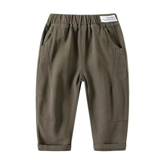Ediodpoh Boys Pants Casual Comfortable Summer Winter Kids Trousers for Toddler Boys Girls 1 8 Years Old Outdoor Playground Yoga Sports Boys Pants Green 4-5 Years