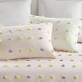 thumbnail image 2 of 4PCS Twin/Twin XL Cotton Jacquard Pom Pom Comforter Set, 2 of 17