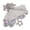 Grey, variant on YAHHU Baby Security Blanket Bright Color Plush Comfortable Snuggle Animal Doll Pink (11 inches / 28 cm)