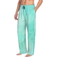 thumbnail image 6 of Rateoe Cyan Mint Marble Pattern Men’s Ultra-Soft Comfy Pajama Lounge Pants Sleepwear,Comfortable Lounge Wear,lightweight Pajamas, Casual Home Wear-Large, 6 of 6