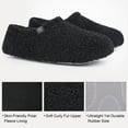 thumbnail image 5 of HomeTop Women's Cozy Memory Foam Loafer Slippers Indoor Outdoor, 5 of 8