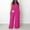 Hot Pink, variant on Women's Summer Casual Jumpsuits Women Casual One-Piece Wide Leg Jumpsuits Athletic Halter Solid Rompers Loose Summer Formal Jumpsuit
