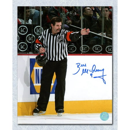 Bill McCreary NHL Referee Autographed Hockey Goal 8x10 Photo Walmart