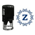thumbnail image 1 of Printtoo Self Inking Octagon Celtic Swirl Frame Alphabet Z Monogram Office Stationary R-40 Rubber Stamp-Blue, 1 of 3