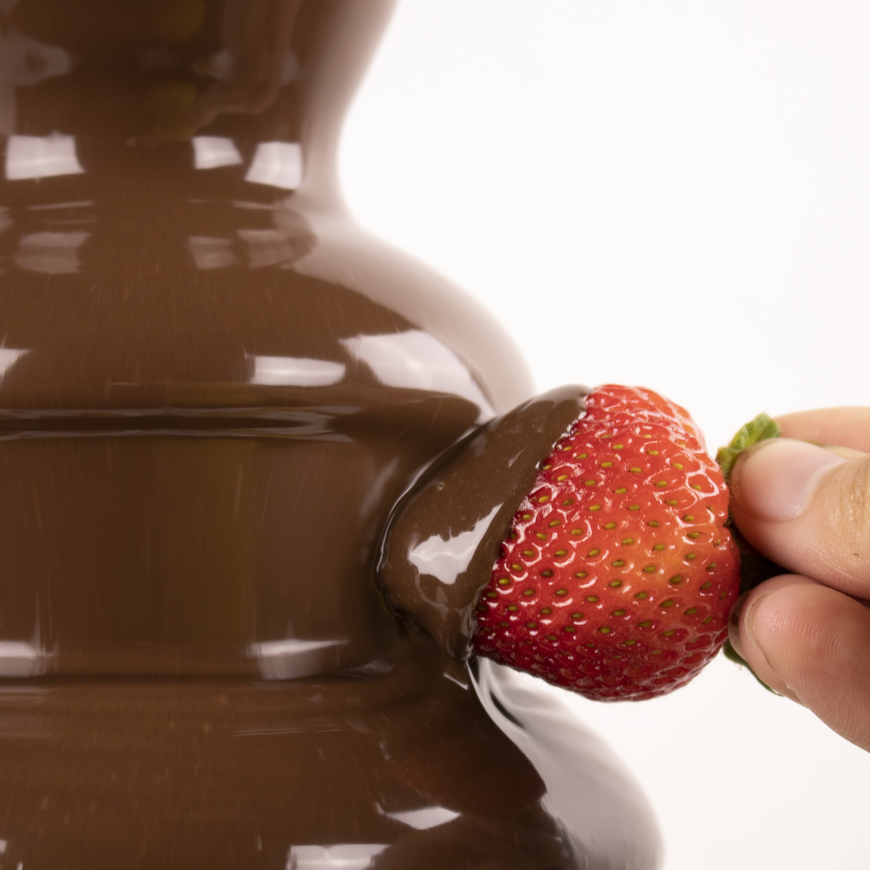 Nostalgia 4-Tier Chocolate Fondue Fountain with Stainless Steel Fondue Pot, 32 oz