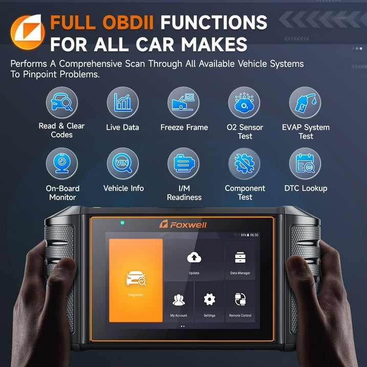 Foxwell GT30 OBD2 Scanner Diagnostic Tool, Full System Bidirectional  Diagnostic Scan Tool with 35+ Resets, ECU Co-ding, ABS/Oil Reset, Car Code Reader for All Cars, Lifetime Free Update