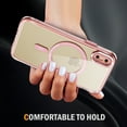 thumbnail image 5 of Decase Magnetic Case for iPhone XS/X,Compatible with Mag-safe,Military-Grade Protection,Slim Stylish Non-Yellowing Shockproof Case for iPhone XS/X,Clear Anti-Scratch Back Cover,Pink, 5 of 8