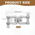 thumbnail image 2 of Uxcell Heavy Duty Double Swivel Eye Hook, Ended Eye x Jaw Chain Swivel Shackle Ring Connector Load for Hanging M6, 2 of 6