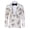 white leaves, variant on Men's Christmas Suit Jacket Christmas Fun Ugly Single button Holiday Print