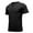 Black, variant on WREESH Men's Drawstring Henley T-Shirt, Functional Casual Short Sleeve Athletic Top for Running Outdoor Sports, Lightweight