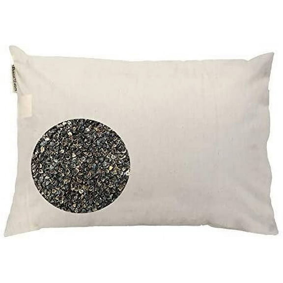 Beans72 Organic Buckwheat Pillow - King Size (20 inches x 36 inches)