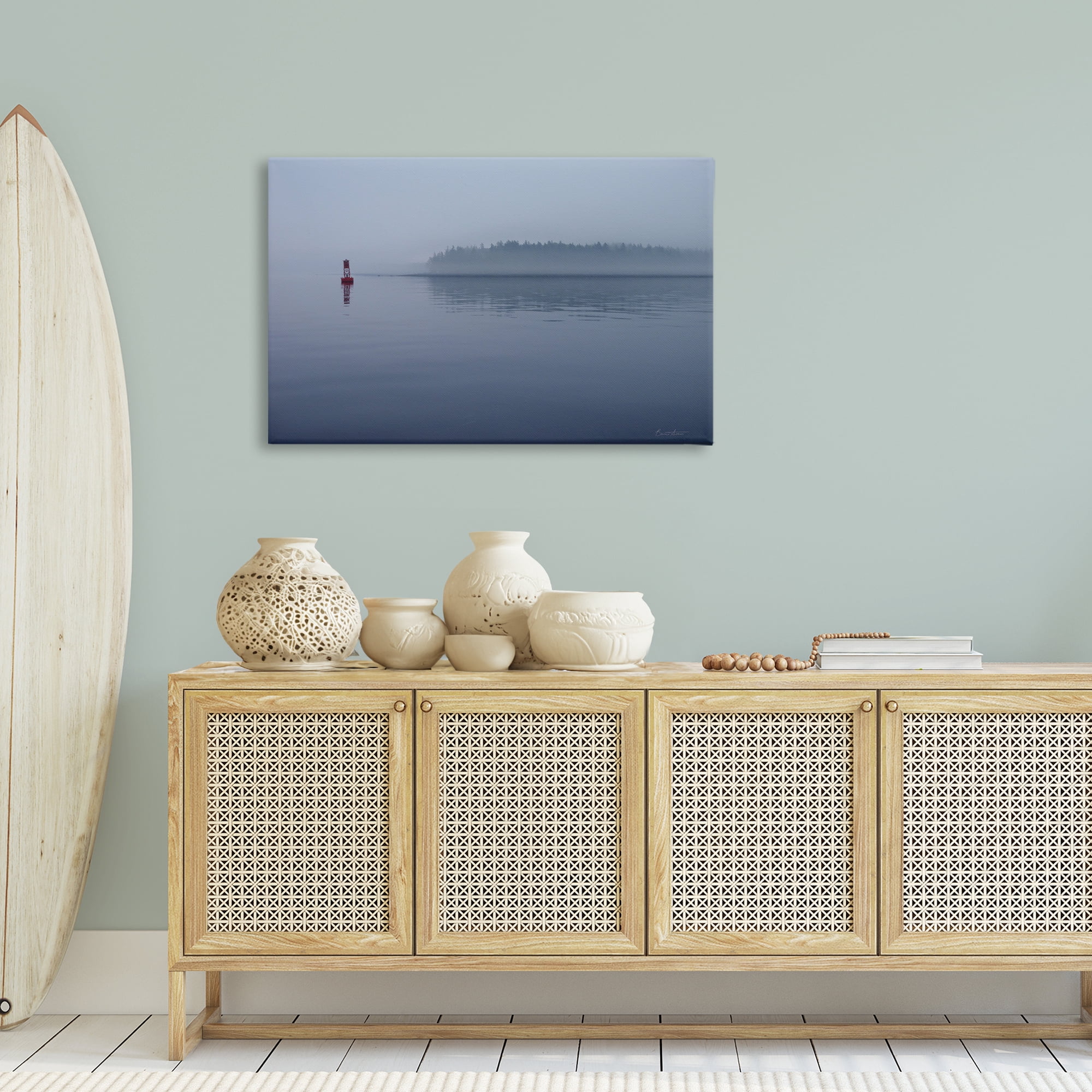 Stupell Industries Penobscot Bay Landscape Landscape Photography Gallery Wrapped Canvas Art Print Wall Art, 36 x 24
