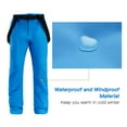 thumbnail image 2 of Pantalons de ski d'Hiver Imperméables Pantalons de Randonnée Neige Épais Chauds Anti-Froid Pantalons Hommes et Femmes Anti-Froid Chauds, 2 of 7