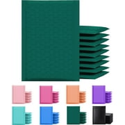 Yens Poly Bubble Mailers, Cushioning Padded Envelopes, 4" x 7", Green, 500 Count