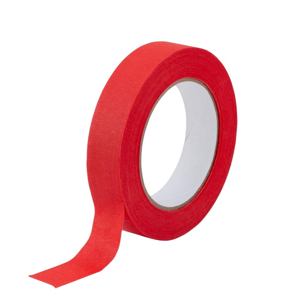 Leopcito 10 Pack Red Painters Tape 1 inch, Medium Adhesive Red Masking Tape Bulk