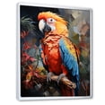 thumbnail image 2 of Designart "Flamboyant Parrot In The Tropics" Parrot Floater Framed Canvas Art Print, 2 of 5