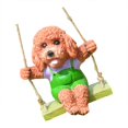 thumbnail image 1 of Bonito adorno de perro, figurita de regalo, decoraciones decorativas de resina, regalo artesanal, escultura, estatua de Animal para jardín al aire , estiloD mayimx Figurilla animal, 1 of 9