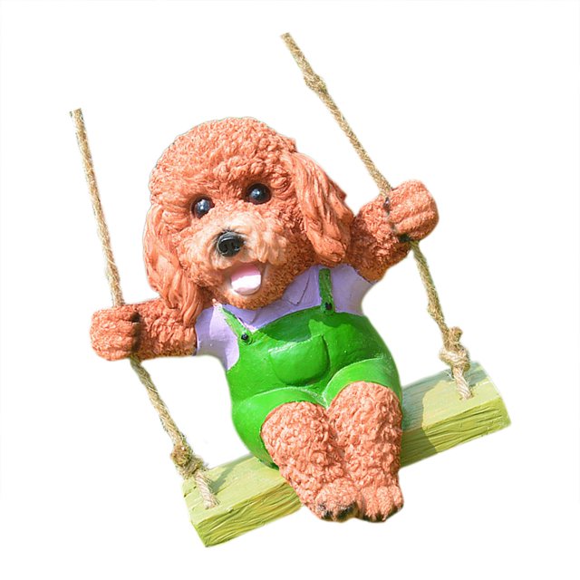 Bonito adorno de perro, figurita de regalo, decoraciones decorativas de resina, regalo artesanal, escultura, estatua de Animal para jardín al aire , estiloD mayimx Figurilla animal