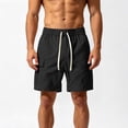 thumbnail image 6 of EOYWHK Mens Work Shorts with Pockets Elastic Waist Stretchy Work Shorts for Men Soft Lightweight Breathable for Casual Lounge Home Black, Size XL, 6 of 7