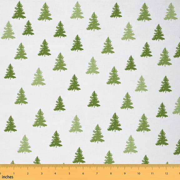 Castle Fairy Teenagers Green Woodland Fabric by the Yard 1 Yard,Smoky Jungle Home Decor Fabric by the Yard,Botanical Plants Room Decor Fabric by the Yard,Lightweight Room Decor