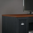 Bush Fairview Collection LShaped Desk, Antique Black and Cherry