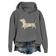 thumbnail image 2 of Womens Hoodies 2026 Lightweight Long Sleeve Casual Pullover Tops Cute Dog Print Crewneck Fall Casual Sweatshirts, 2 of 3