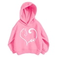 thumbnail image 4 of Shadoumai Toddler Girl Hoodies Printed Pattern Long Sleeve Hoodie Pullover Tops with Pocket Cute Warmth Kids Clothes Girls' Fashion Hoodies & Sweatshirts, 4 of 4