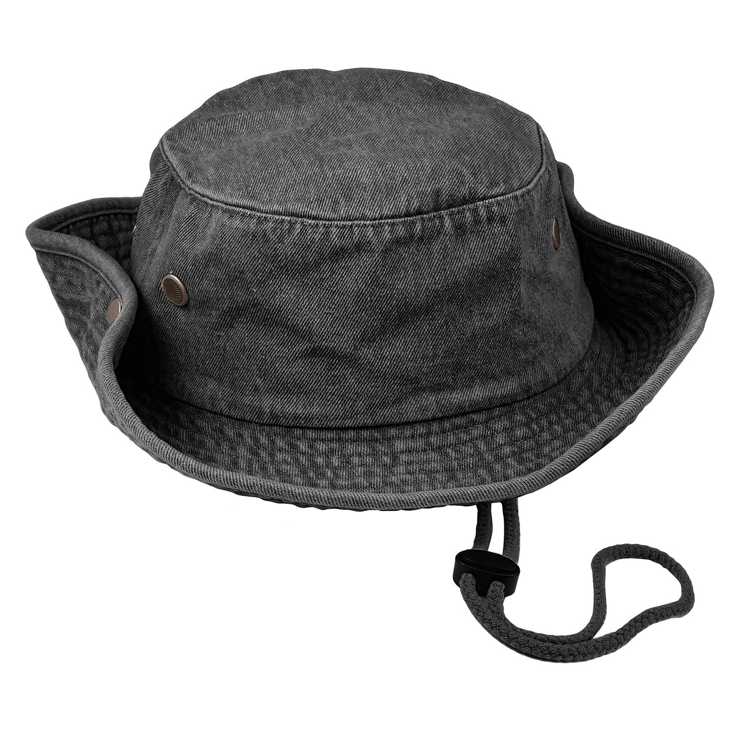 Obling Sun Hat, Fishing Hat UPF 50 Wide Brim Bucket Hat Safari Boonie Hat B- Black : : Clothing, Shoes & Accessories