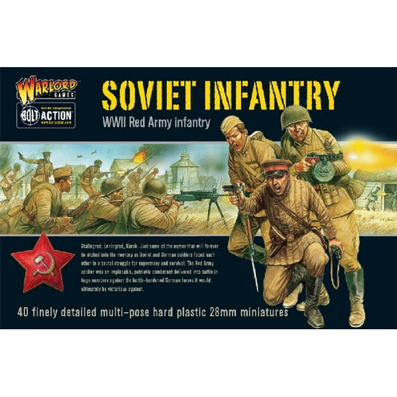 28mm Bolt Action: WWII Soviet Red Army Infantry (40) (Plastic)