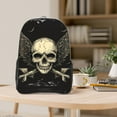 thumbnail image 5 of Gaeub Gothic Winged Skull Print Clear Backpack ,Clear Transparent Backpack, PVC Bag with Side Pockets,for Concert, Beach, Work, Travel & Sporting, 5 of 7