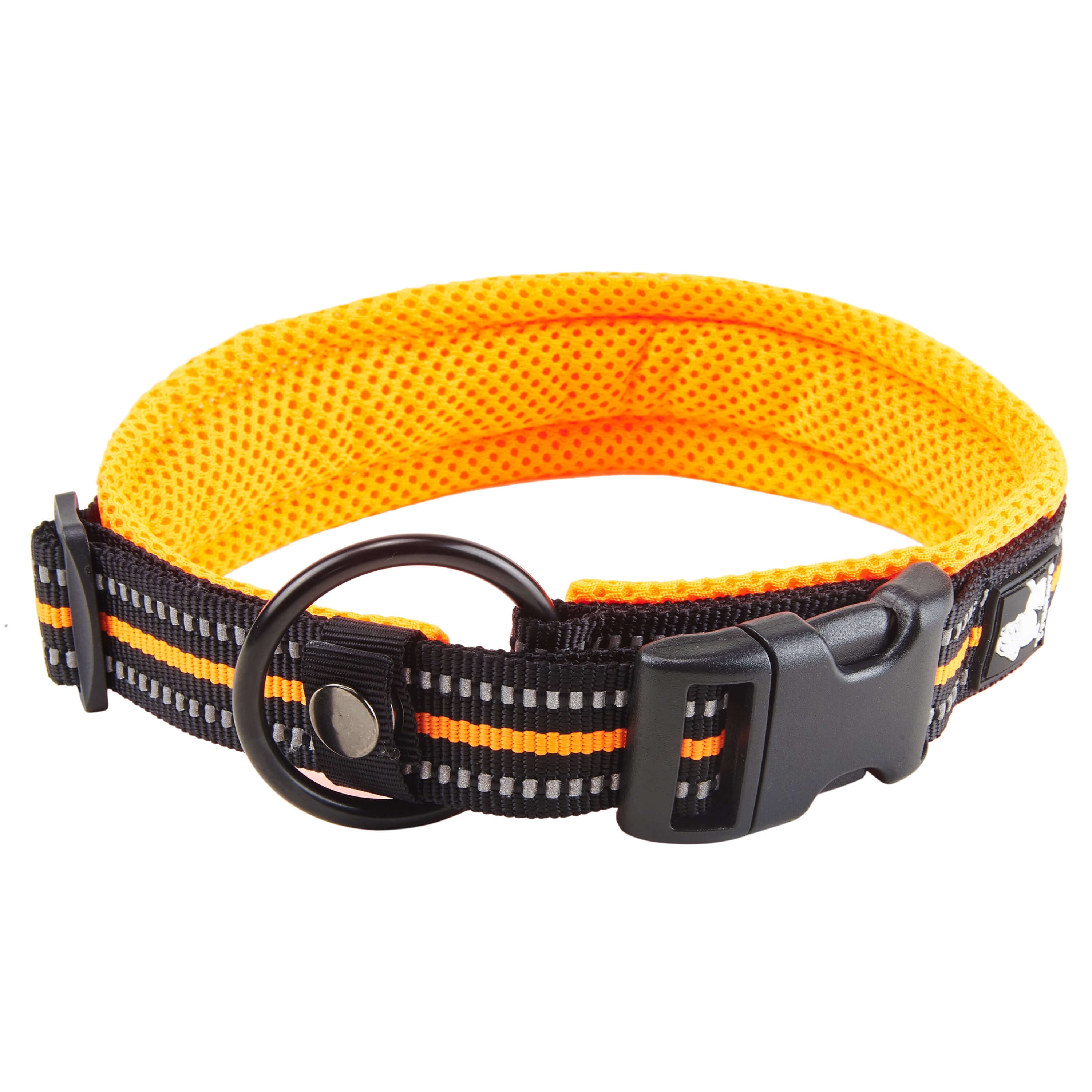 Truelove Reflective Dog Collar with Plastic Clipin Buckle, Highgrade