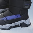 thumbnail image 5 of Boys Fleece Lined Mid Calf Snow Boots Toddler Kids Winter Warm Waterproof Platform Non Slip Cold Weather Shoes, 5 of 8